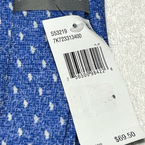 Michael Kors Blue Patterned Men's Tie NWT - Picture 2 of 4